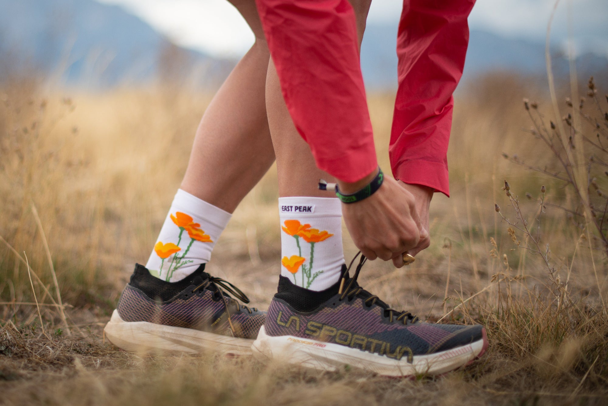 Midweight Performance Poppy Sock – East Peak